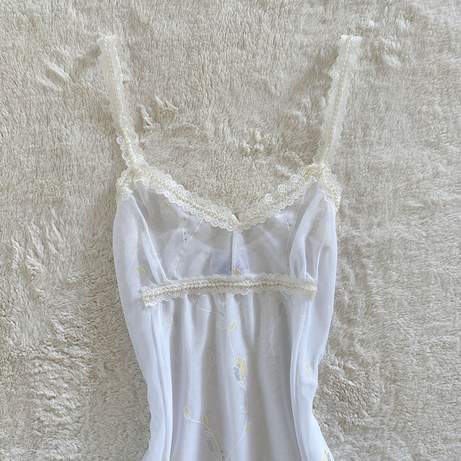 1990's lemon cream negligee