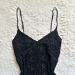 1990's shadow bloom slip dress