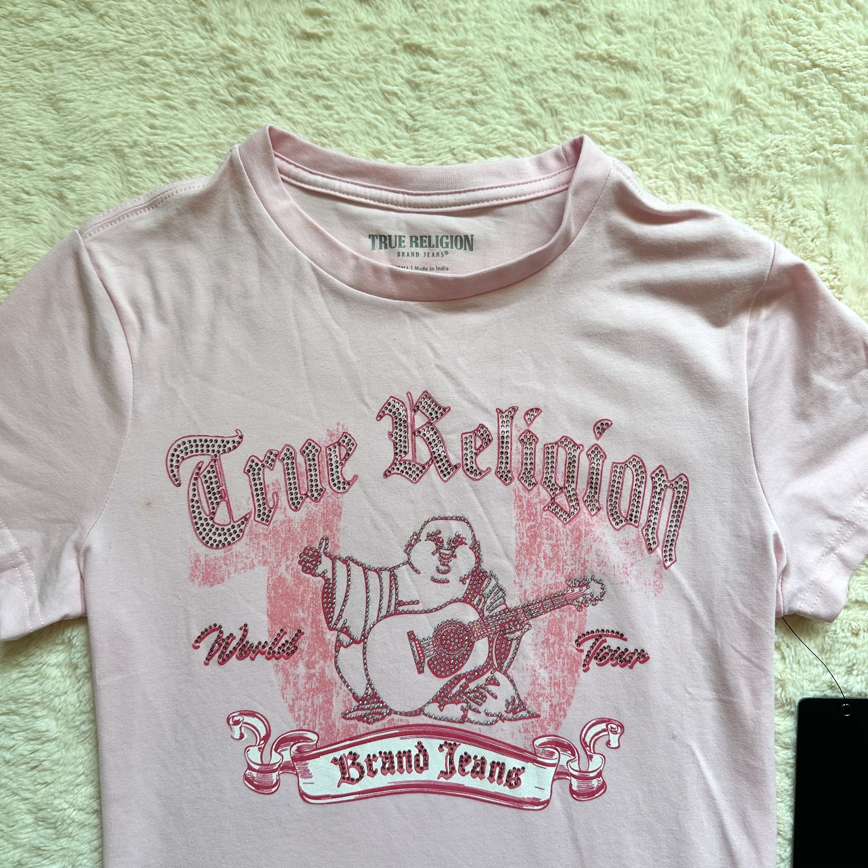 true religion cherry blossom crystal crewneck - rtp: $62
