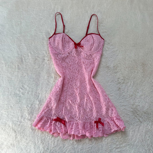 2000's peppermint rose babydoll slip