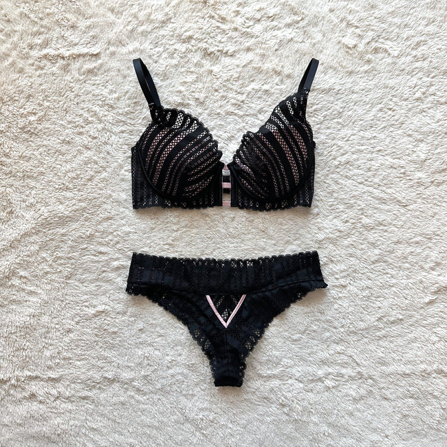 2019 blush shadow bra + panty set