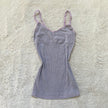 2000's lilac striped camisole