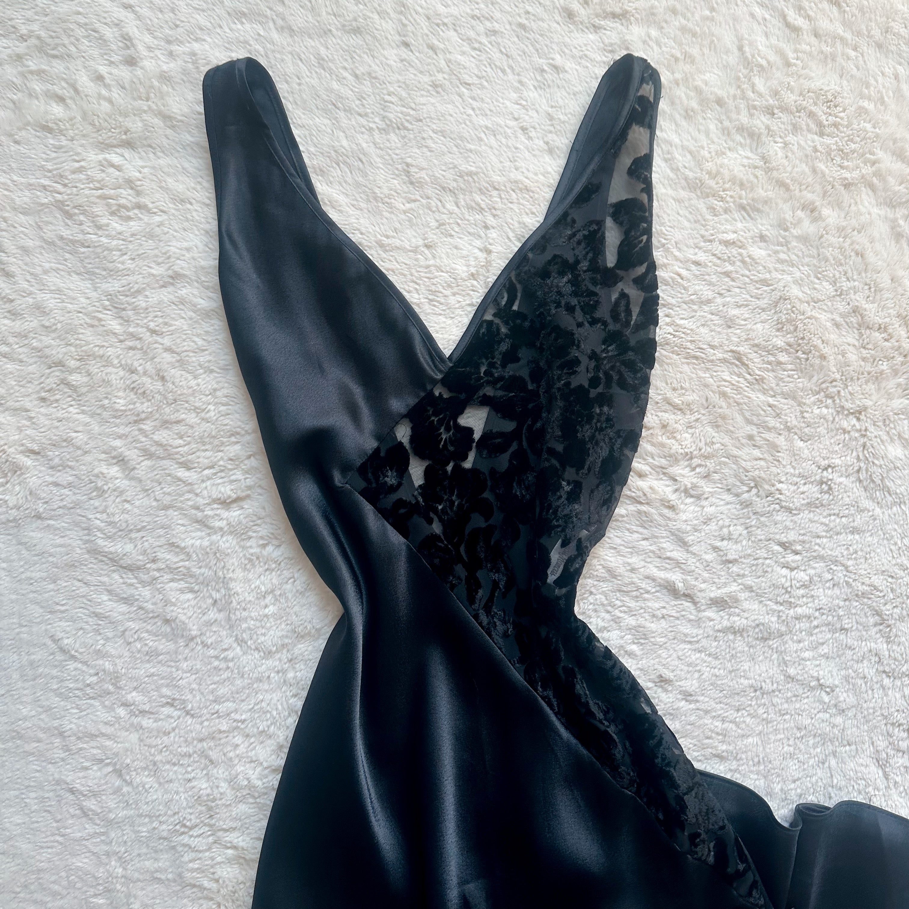 vintage valentino midnight bloom gown