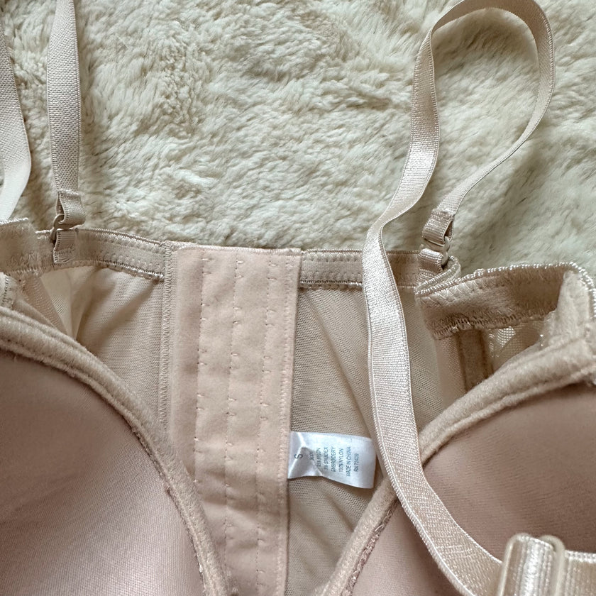 2000's cream petal bustier