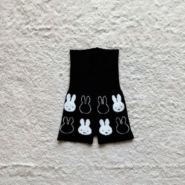 japanese brand miffy faces knit shorts