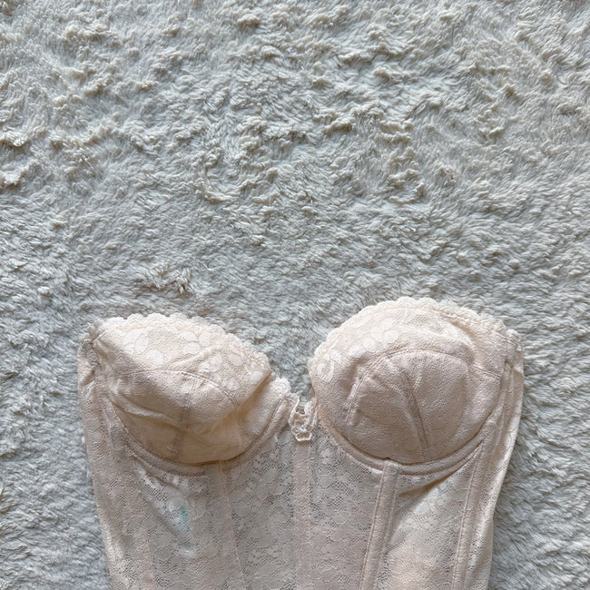 1980's sweet cream corset