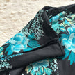 2000's dark garden mini skirt