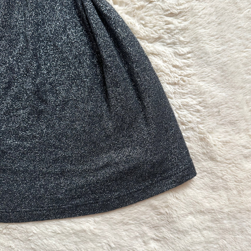 2000's charcoal babydoll top