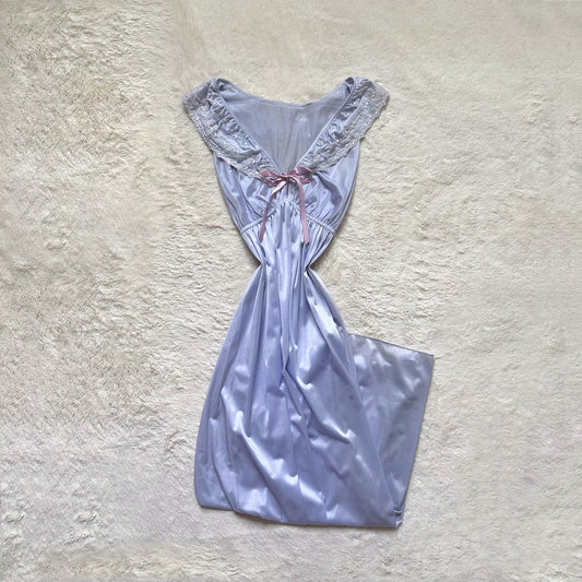 1990's lavender prairie milkmaid slip dress