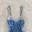 1990's silken bluebell babydoll set
