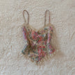 1980's watercolor floral camisole