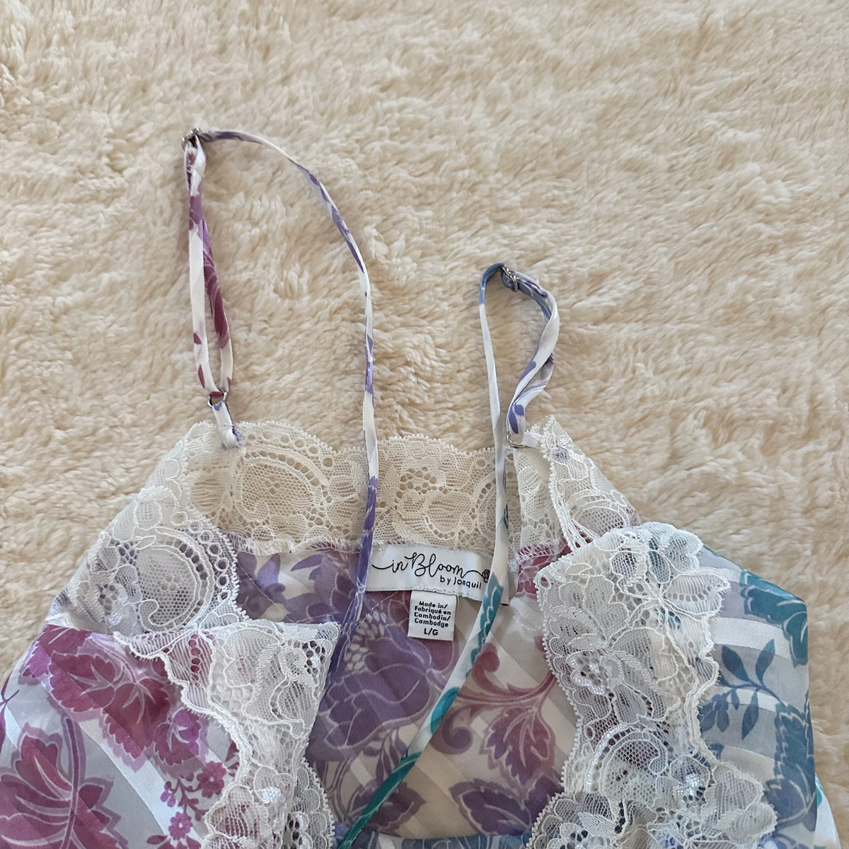 2000's ombre blossom slip dress