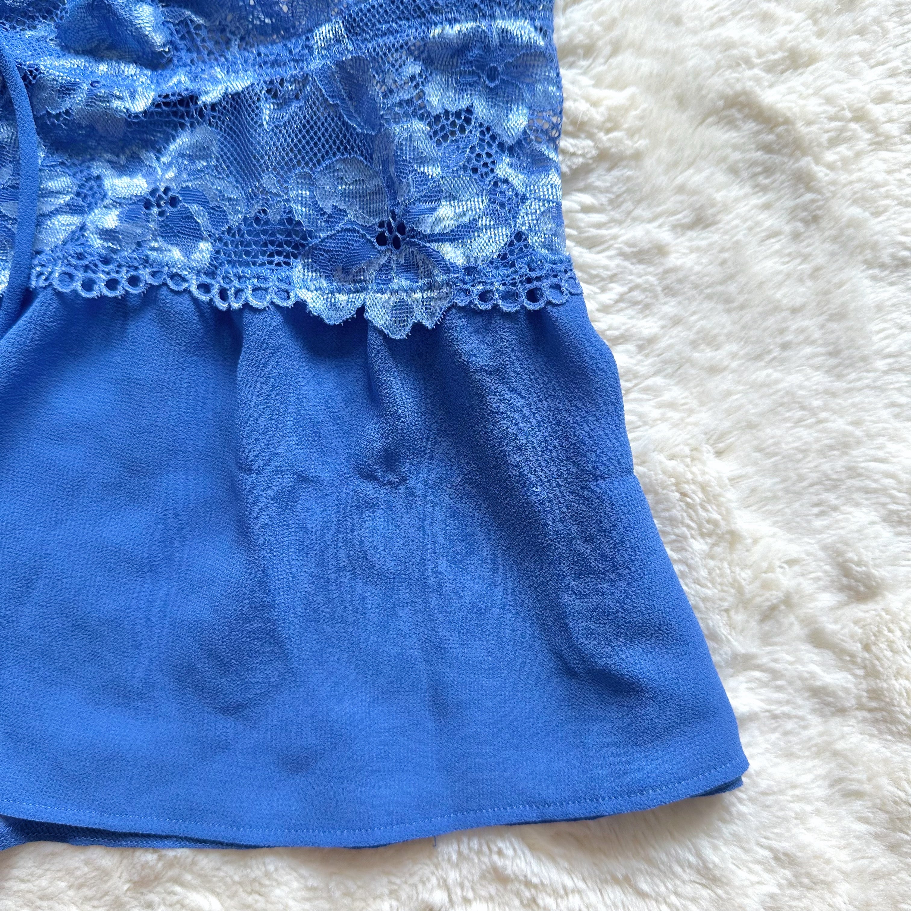 royal blue flyaway camisole
