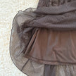 2000's espresso ribbon halter dress