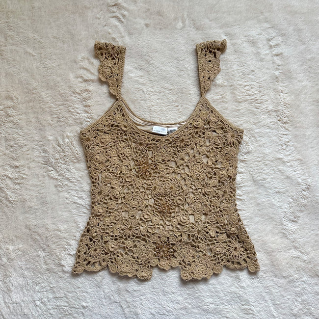 2000's crocheted sands lace set