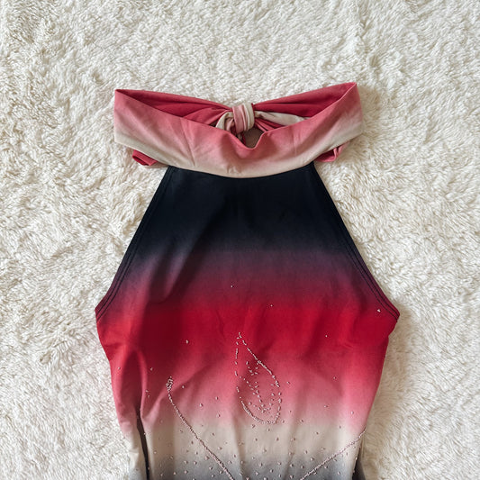 1990's blood moon halter top