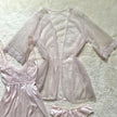 1980's porcelain pink 3 piece set