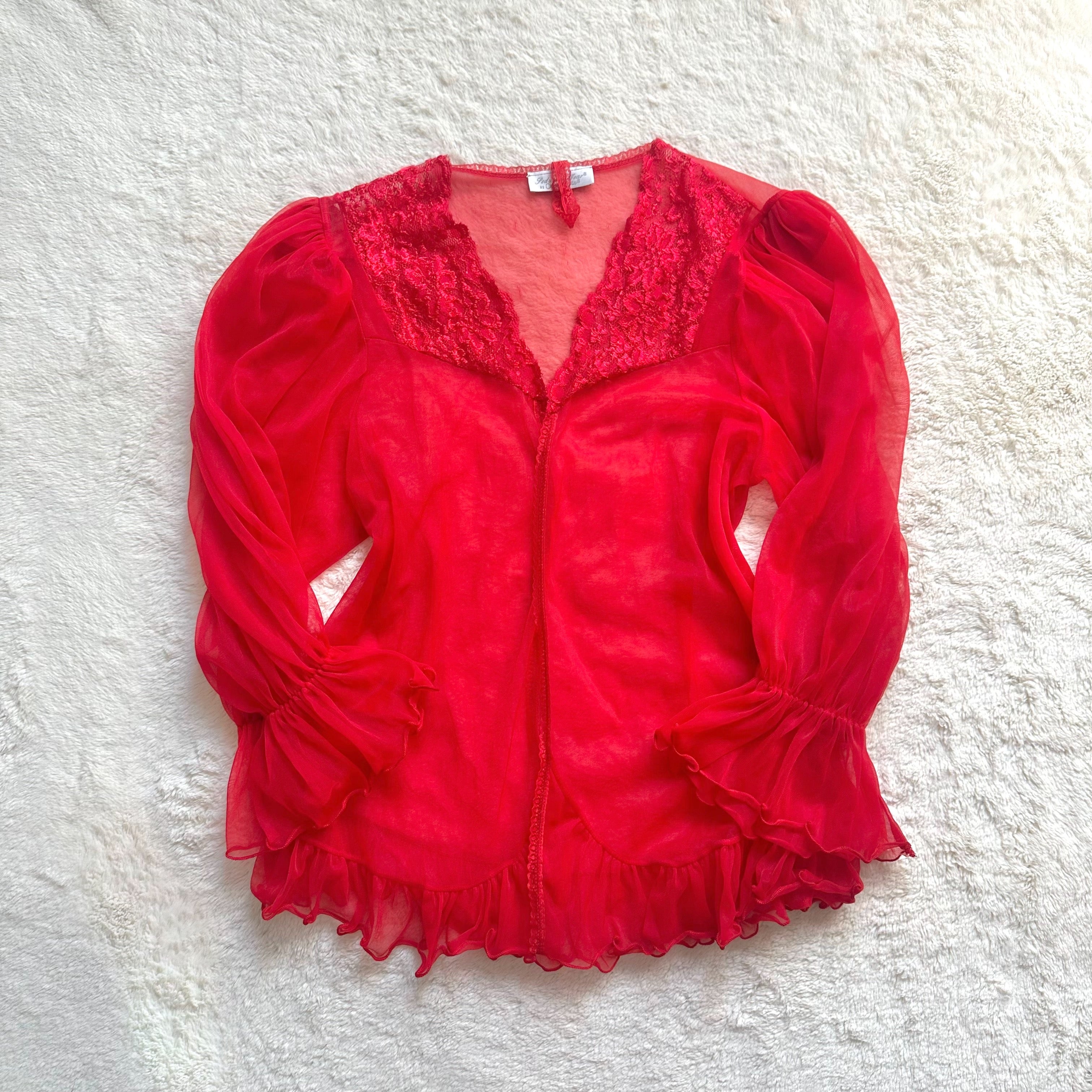 1990's fiery red robe