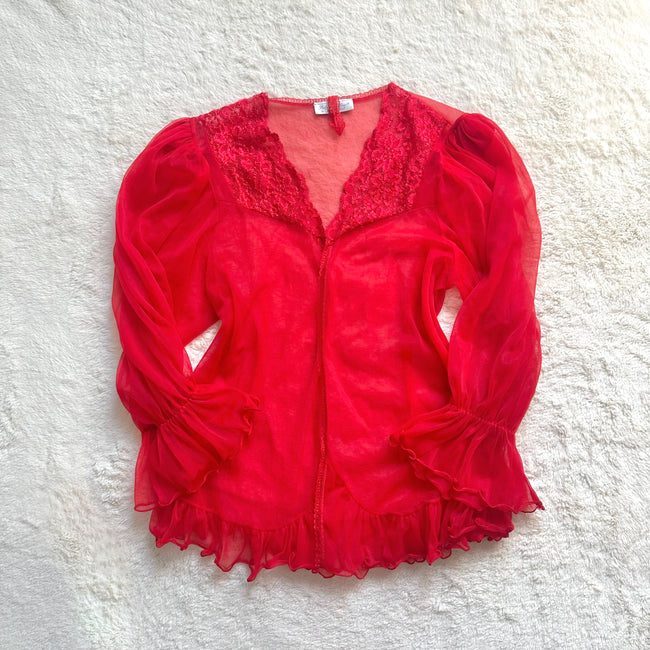 1990's fiery red robe