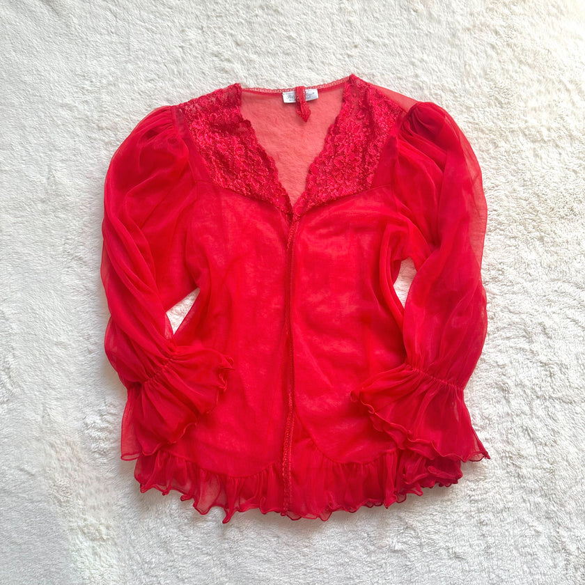 1990's fiery red robe