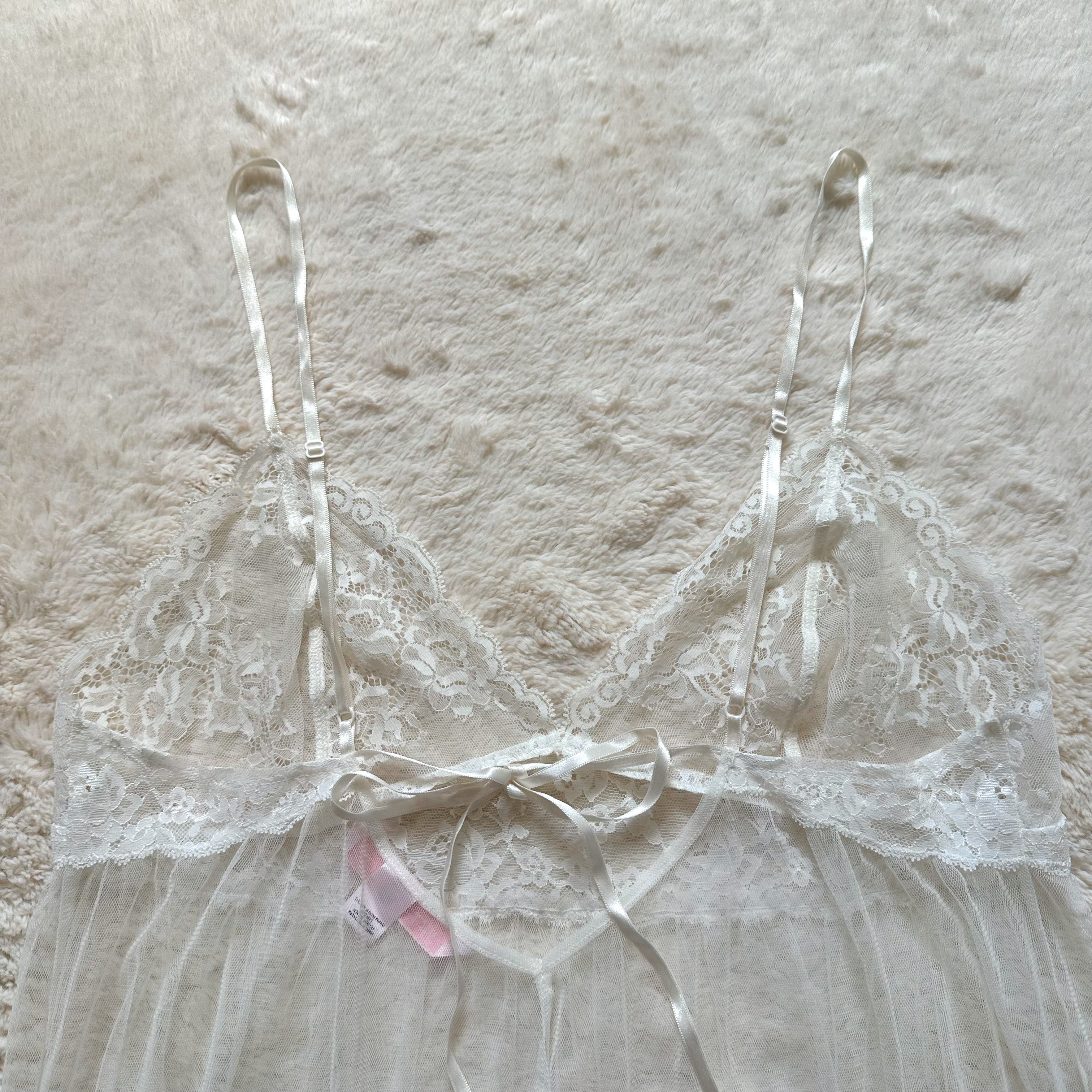 2002 ivory flora slip dress