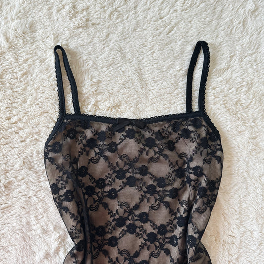 1990's nude noir camisole