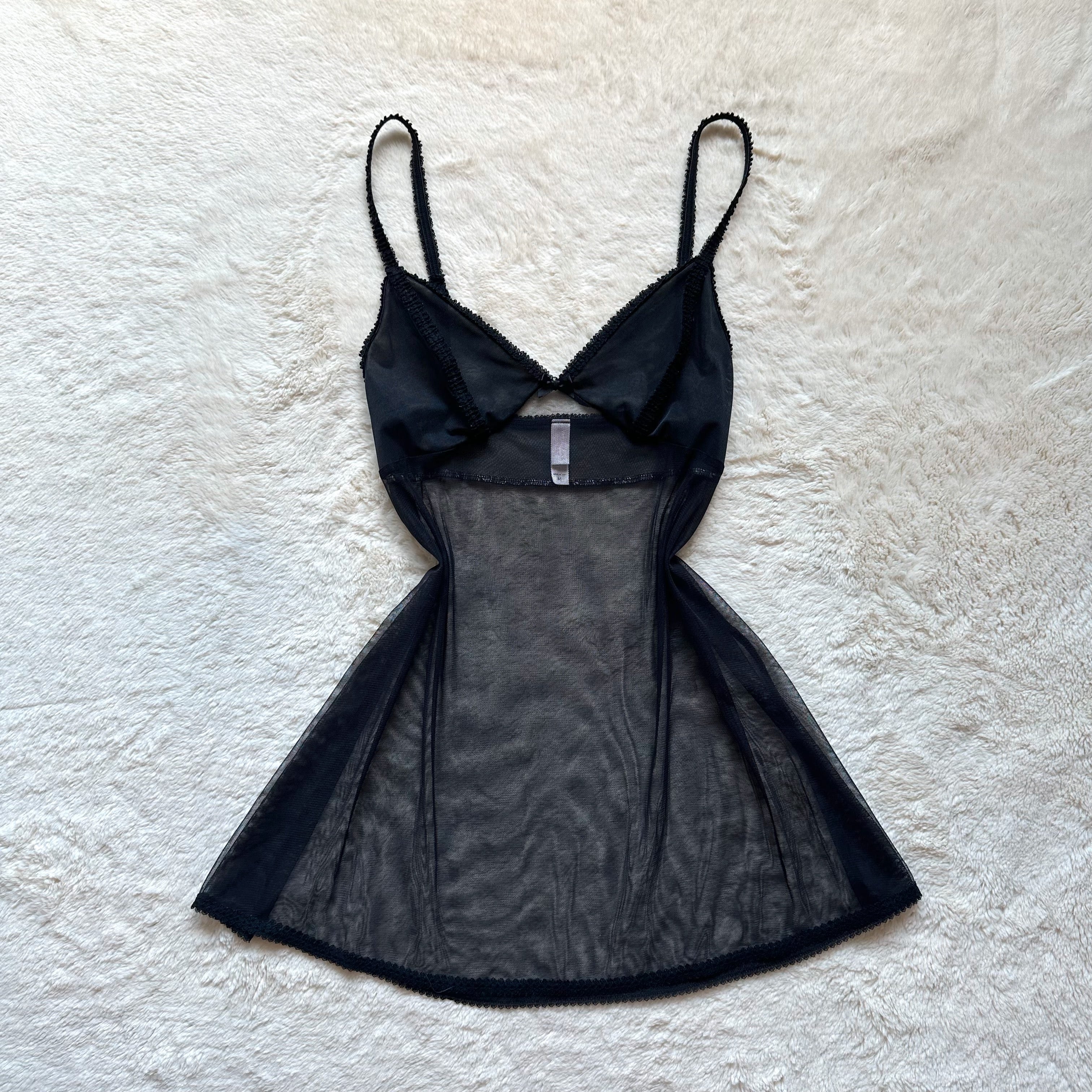 2002 midnight shadow slip dress