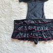 2000's dark ballet slip dress