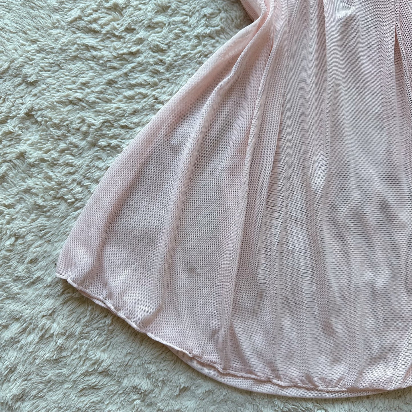 2000's baby pink slip dress