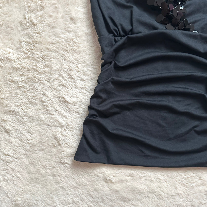 2000's sequin night top
