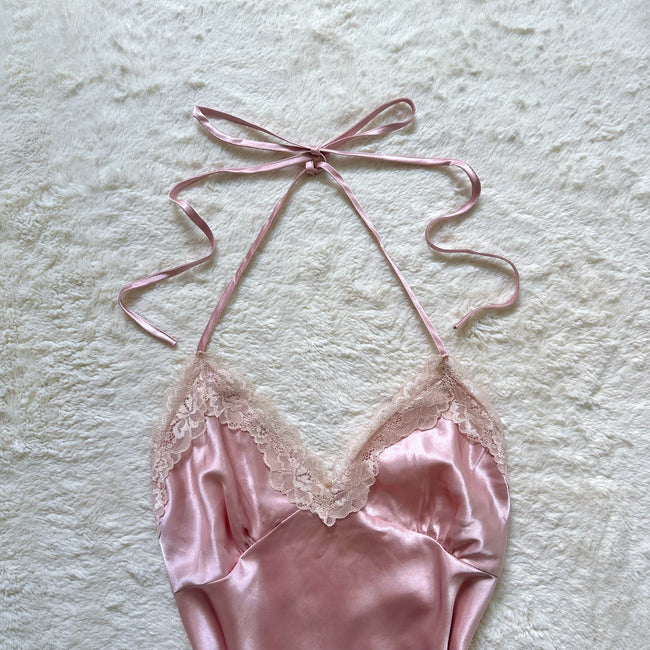 contemporary mauve dream slip dress