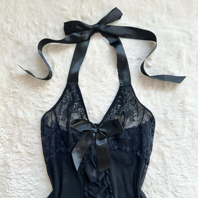 black widow slip dress
