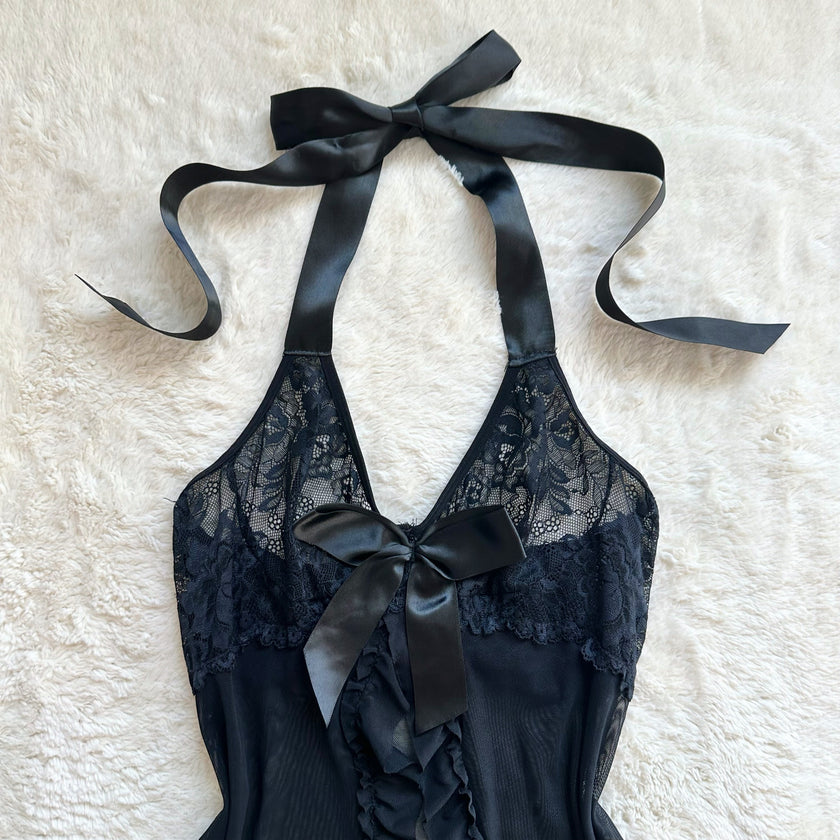 black widow slip dress