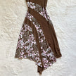 2000's cocoa blossom halter dress
