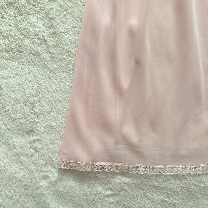 1980's blush whisper slip dress