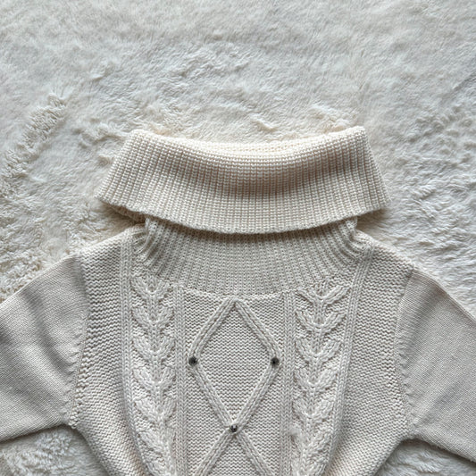 japanese brand knit turtleneck top