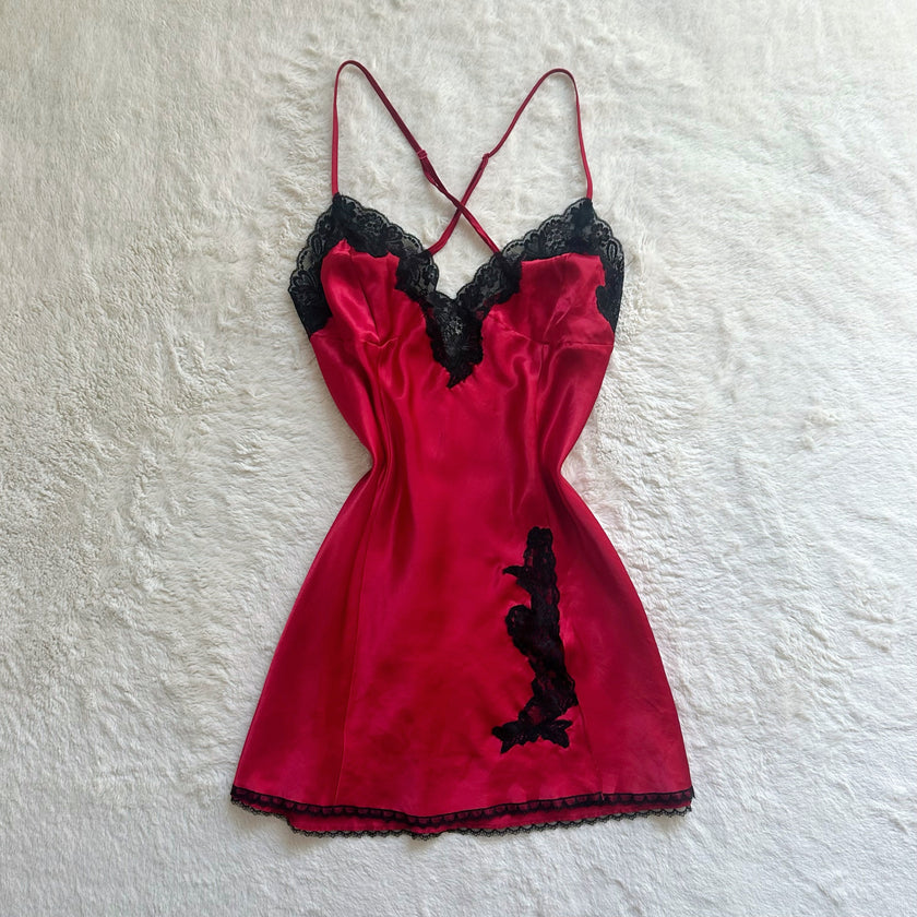 2000's sweetheart hour slip dress