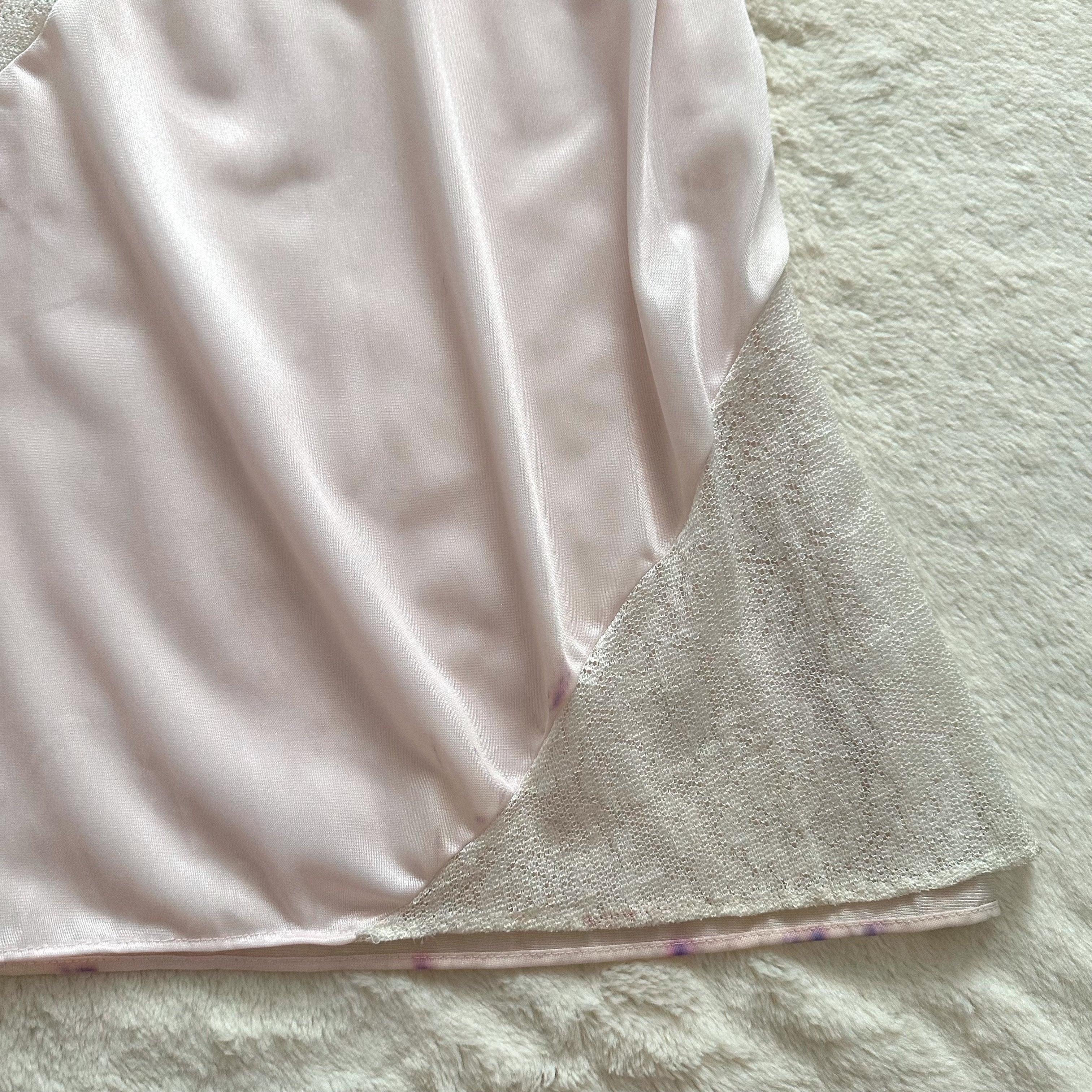 1990's milk blossom slip dress