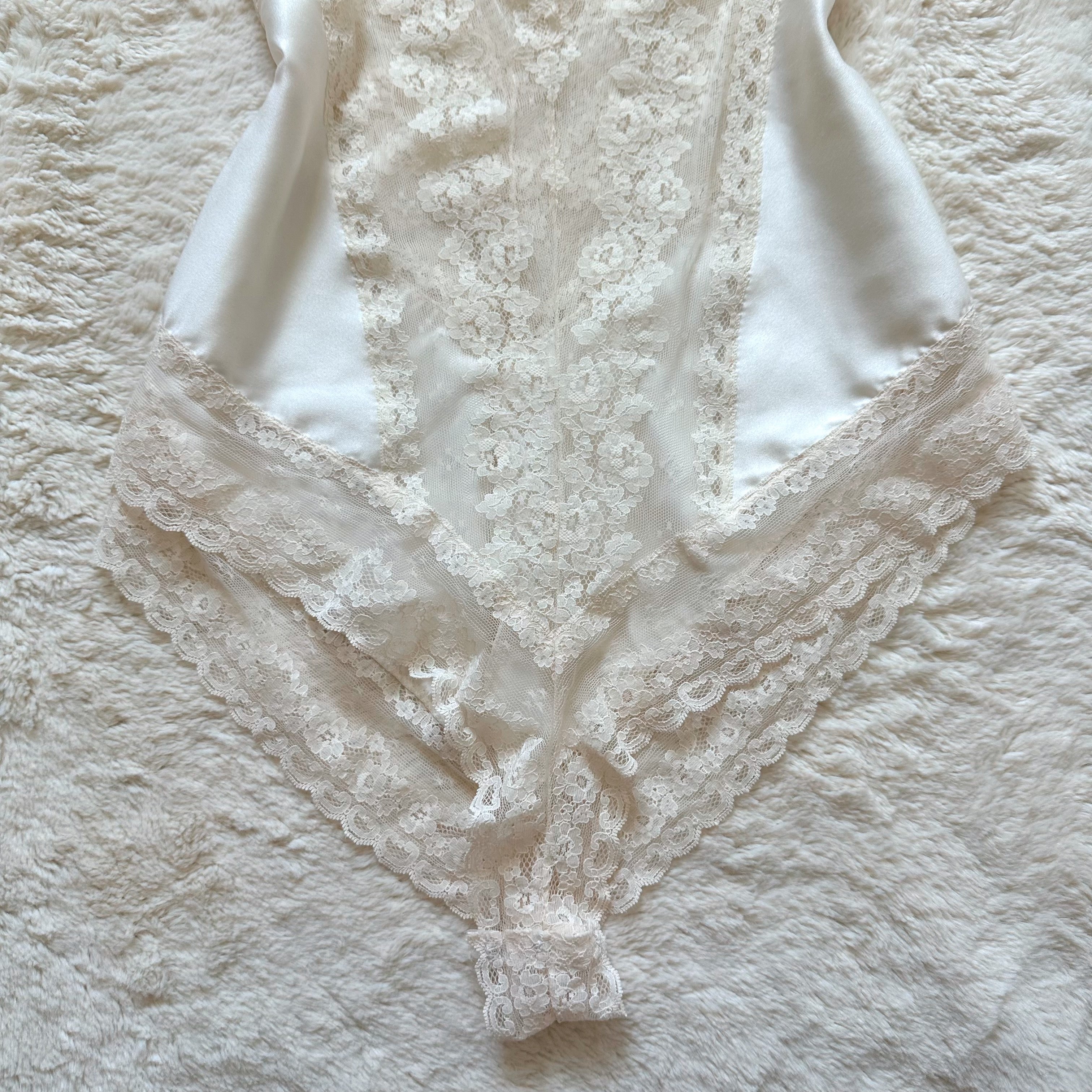 2000's ivory whisper teddy bodysuit