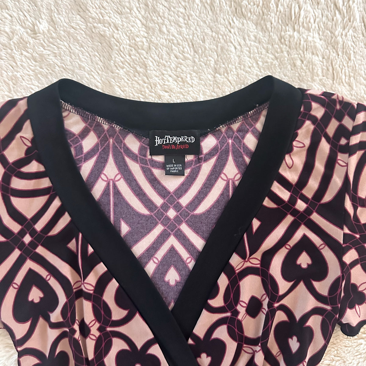 2000's plum mosaic top