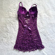 2000's plum temptation slip dress