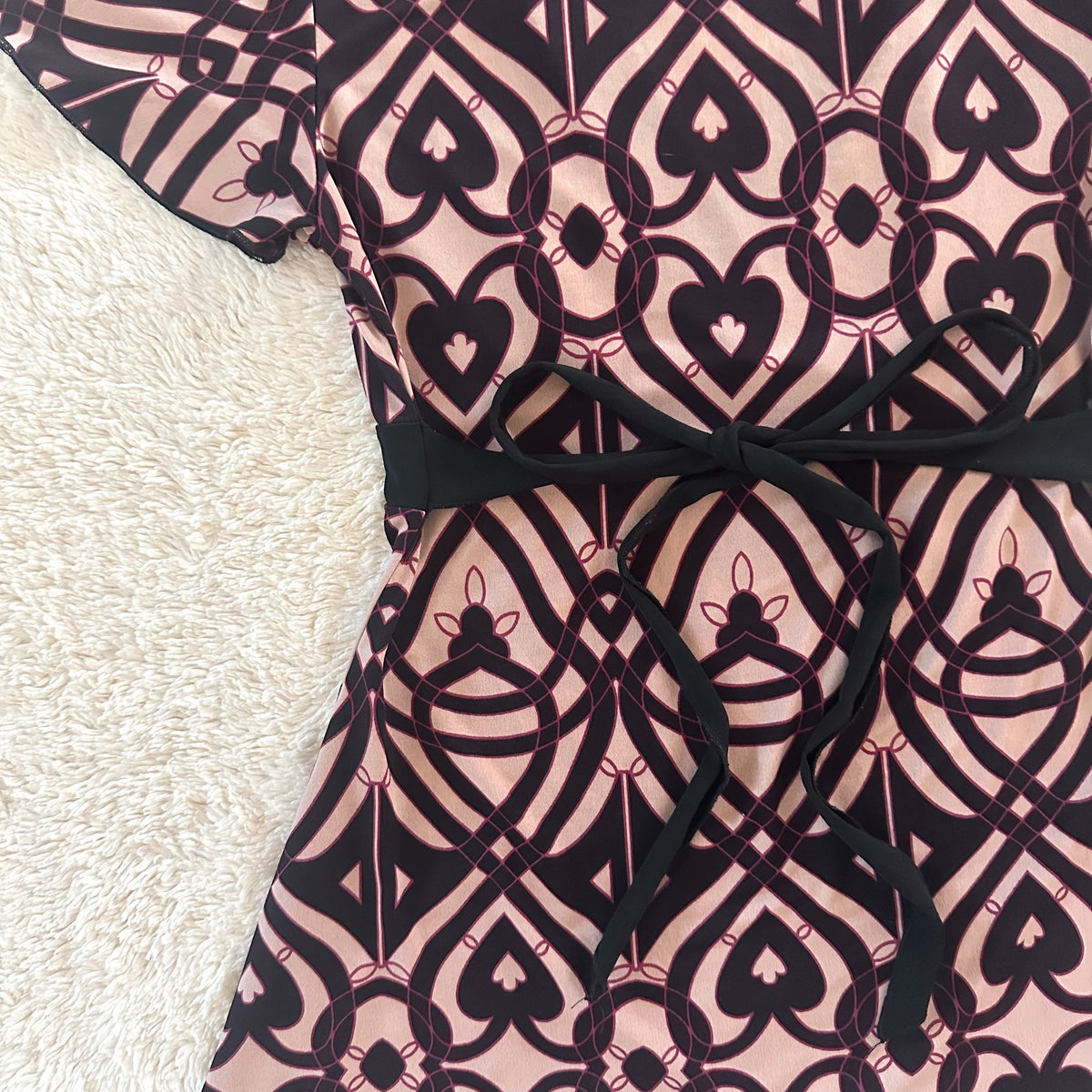 2000's plum mosaic top