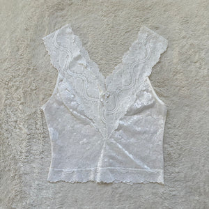 2000's pearl lace camisole