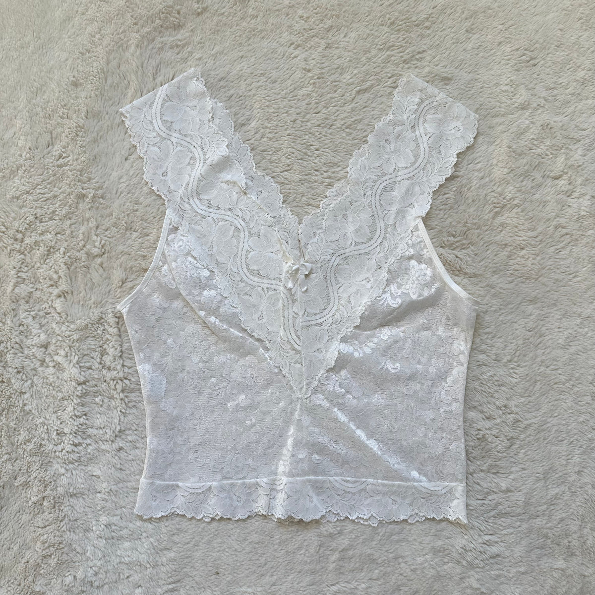 2000's pearl lace camisole