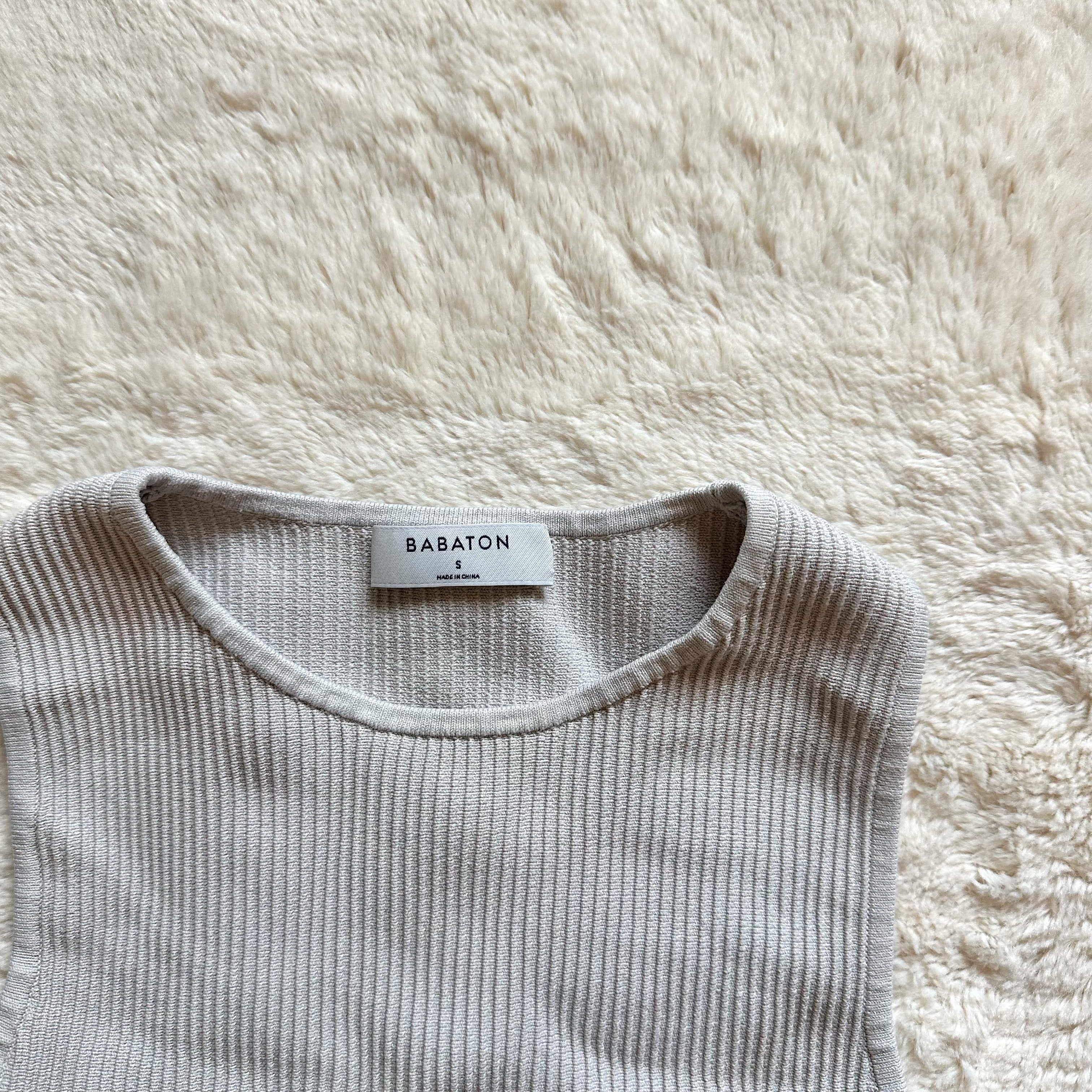 aritzia babaton sculpt knit tank