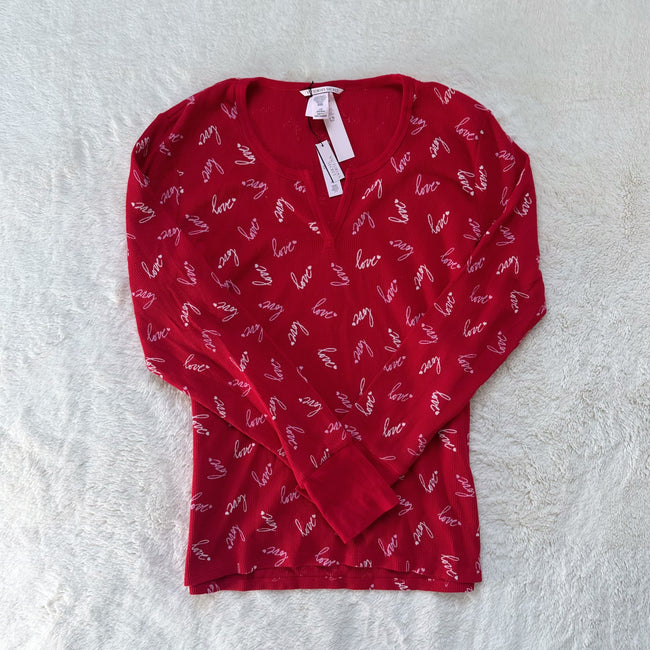 2023 cozy candied thermal pj top