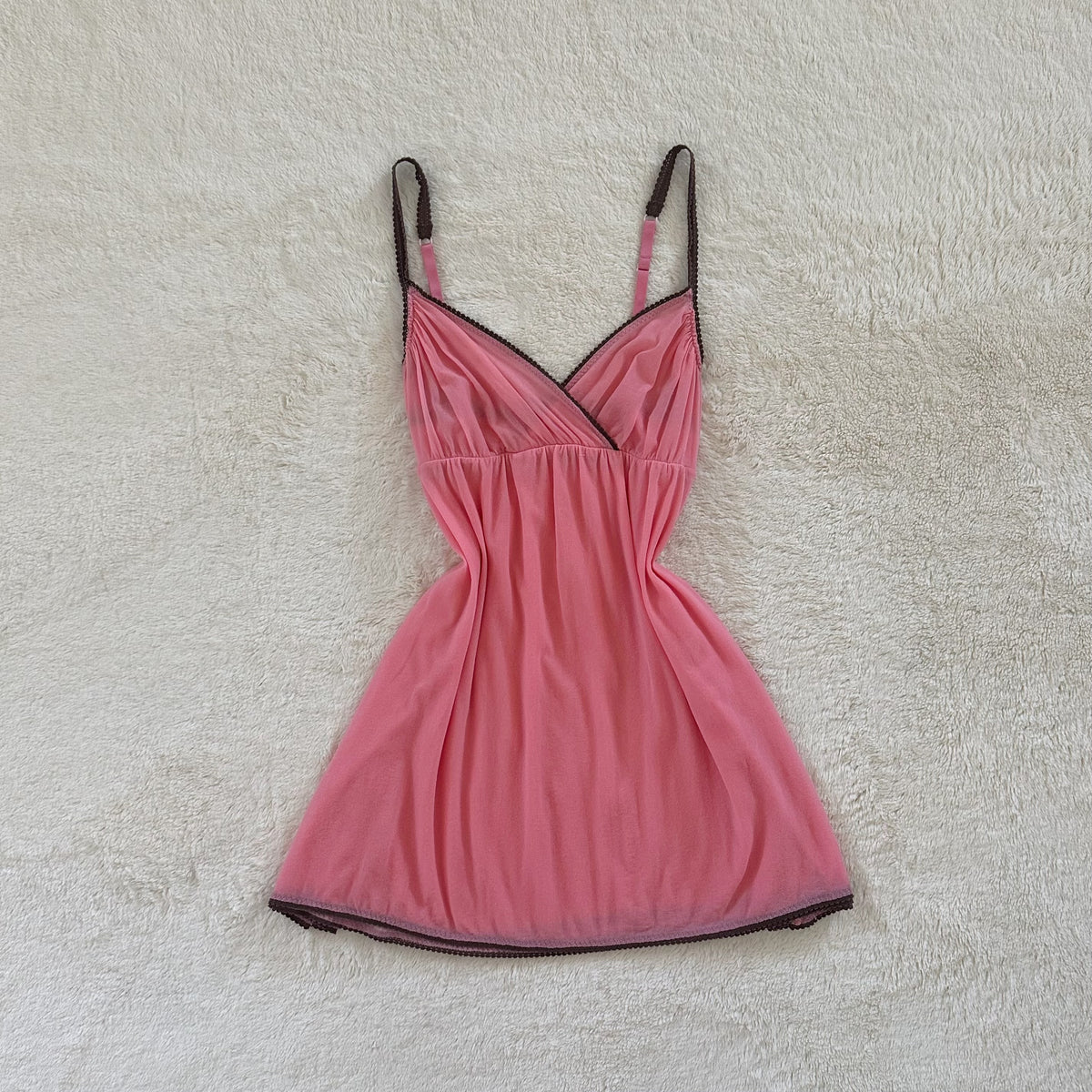 2000's cocoa blush slip dress
