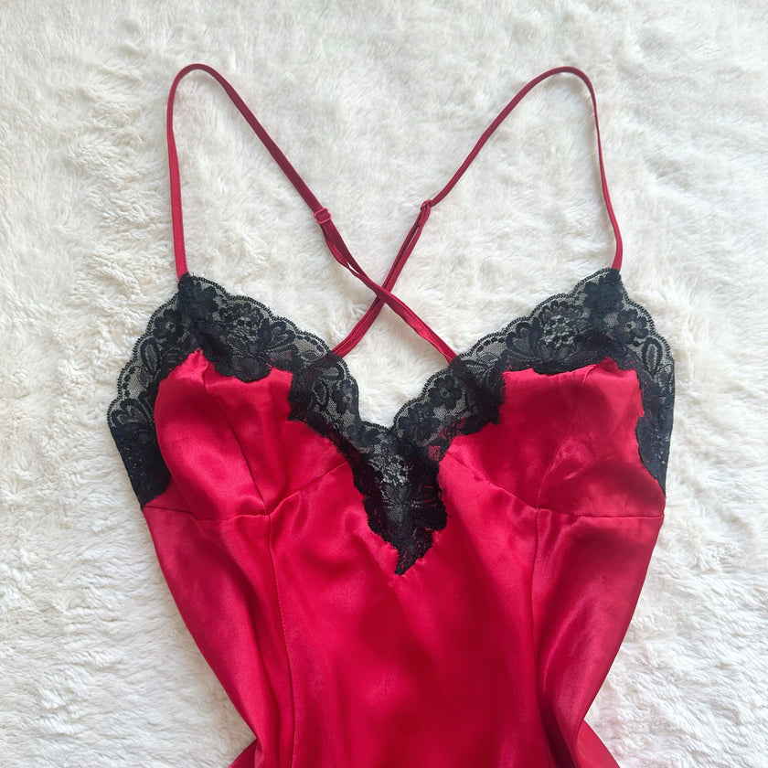 2000's sweetheart hour slip dress