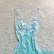 1980's aqua belle negligee