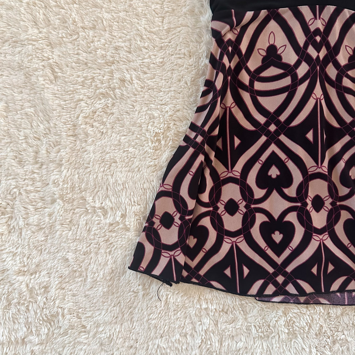 2000's plum mosaic top